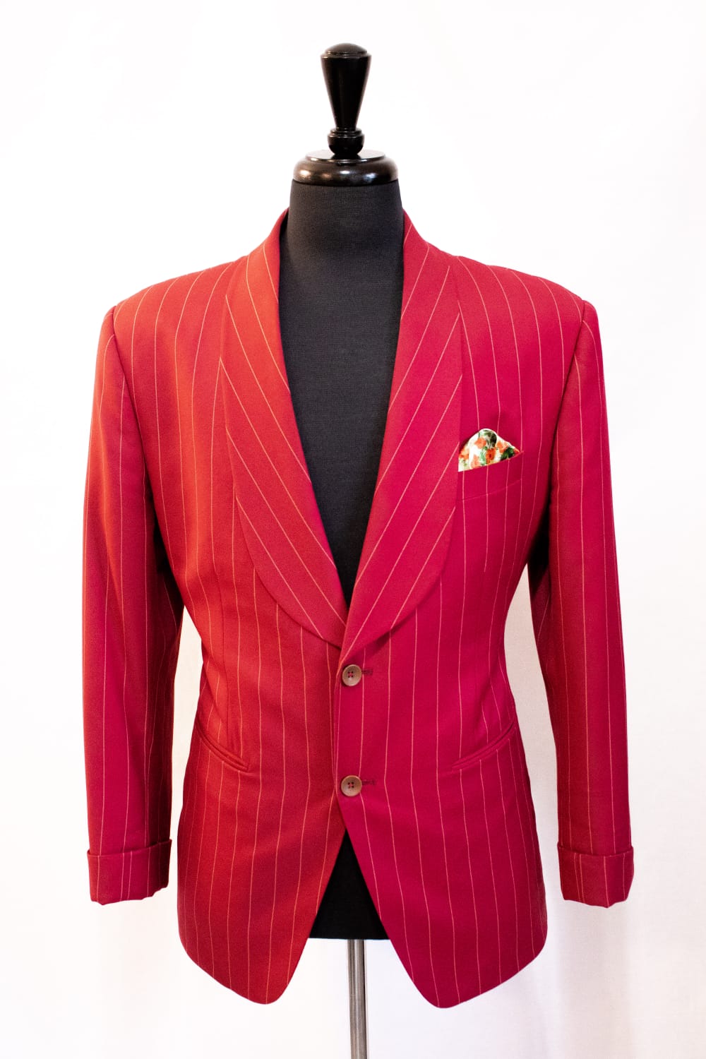 Red Pinstripe Suit